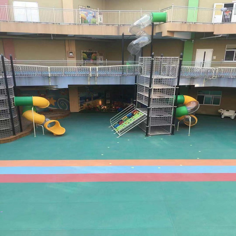 超91视频塑膠地板案例欣賞|青島市大風車幼兒園