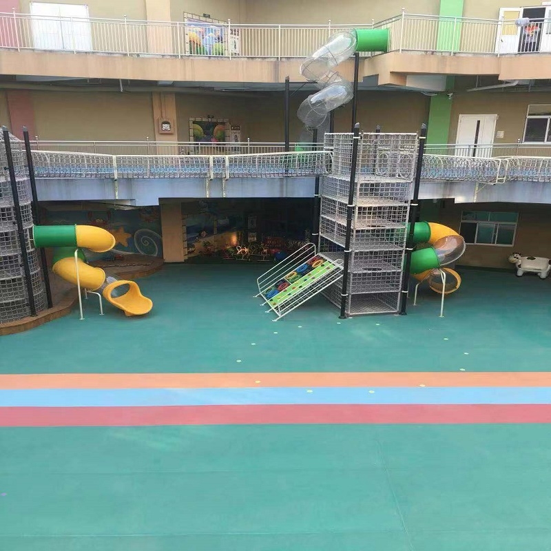 超91视频塑膠地板案例欣賞|青島市大風車幼兒園