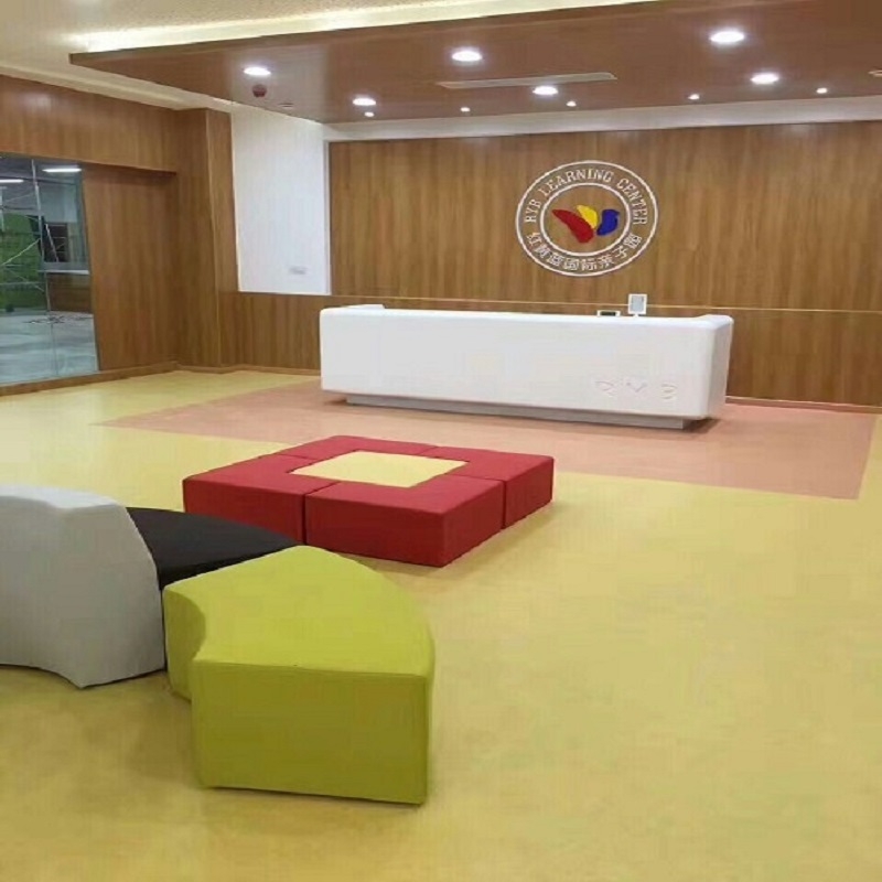 超91视频塑膠地板案例欣賞|紅黃藍幼兒園
